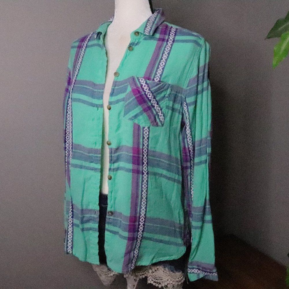 American‎ Eagle | Vintage Boyfriend Plaid Button Up M
